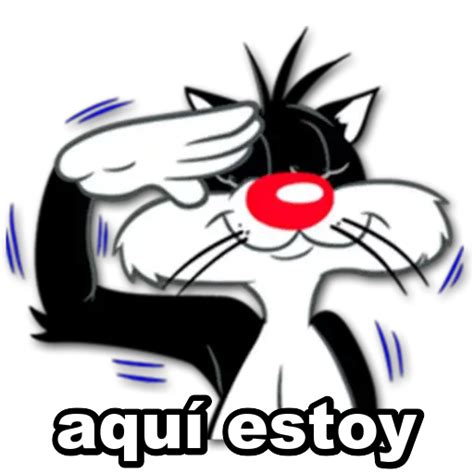 Aqu Estoy Sticker De Whatsapp Descargarstickers