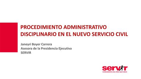 Pdf Procedimiento Administrativo Disciplinario En El