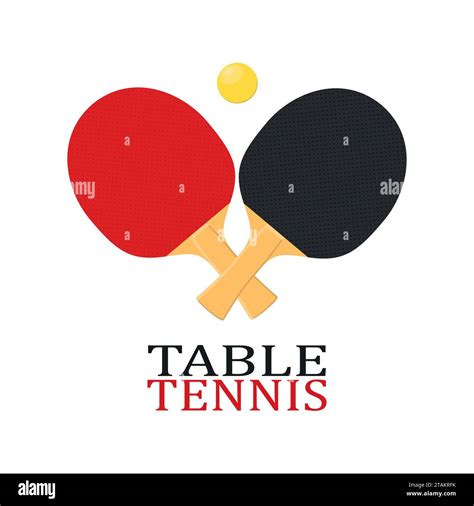 Ping Pong Paddle Vector Vectors Hi Res Stock Photography And Images Alamy