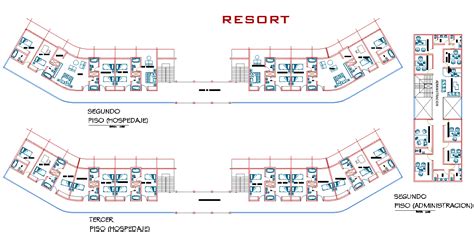 Resort Planning Detail Dwg File Cadbull