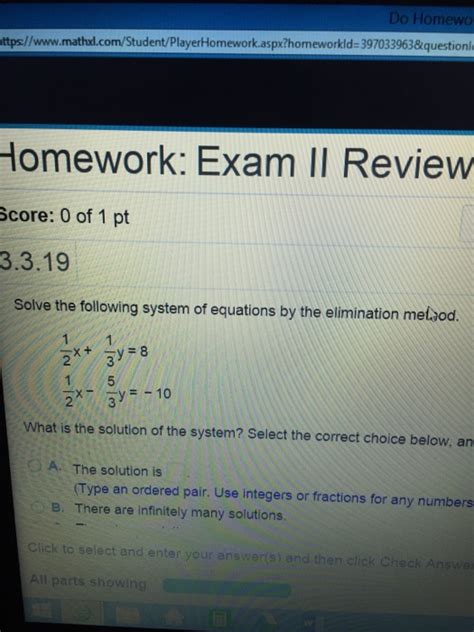 Solved Solve the following system of equations by the | Chegg.com