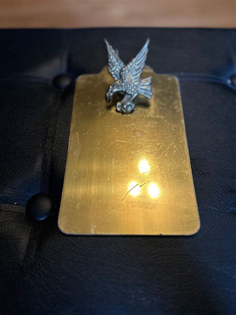 Vintage Miniature Brass American Eagle Clipboard Usa Office Americana Decor Patriotic Decor Etsy