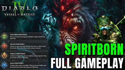 Rob2628 Spiritborn Full Gameplay In D4 Expansion Vessel Of Hatred