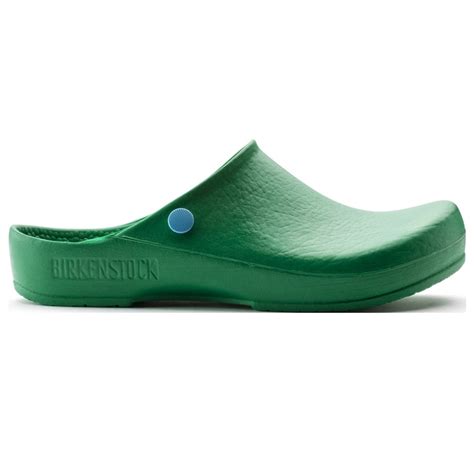 Sabots Birkenstock Femme Birki PU Anitstatic Green Regular Sabotexpert