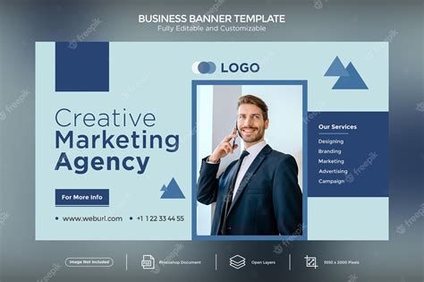 Premium Psd Creative Marketing Agency Business Banner Design Template