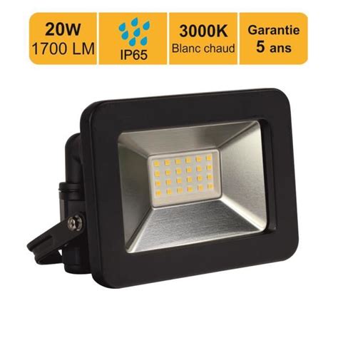 Projecteur LED 20W Equiv 200W 1700 LM Blanc Chaud 3000K IP65