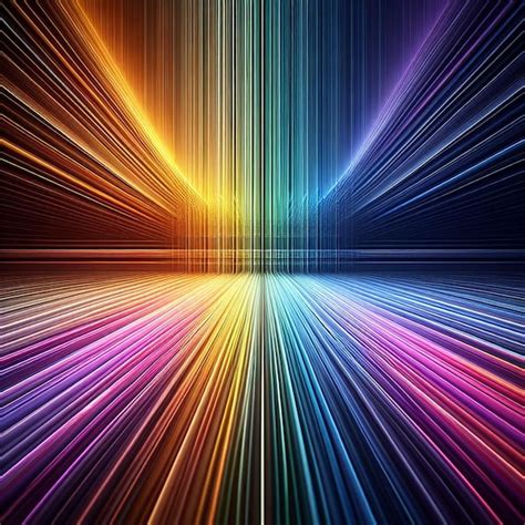 Premium Psd Hyper Realisitic Vector Art Colorful Rainbow Light