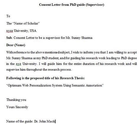 Download Phd Consent Letter Sample Phdtalks