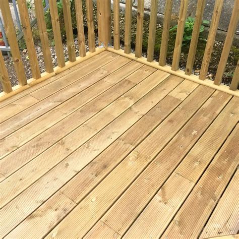 Pressure Treated Timber Decking Boards 48m X 145mm X 34mm 1502