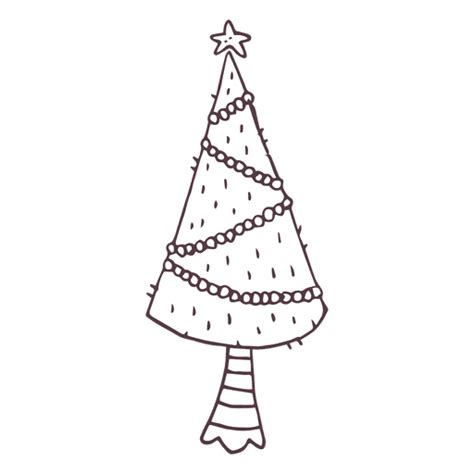 Diseño Png Y Svg De Icono De árbol De Navidad Dibujado A Mano 11 Para