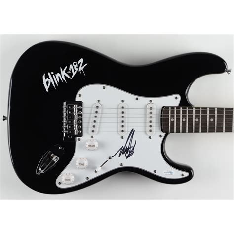 Mark Hoppus Signed Blink 182 39 Electric Guitar Autographcoa Coa Pristine Auction