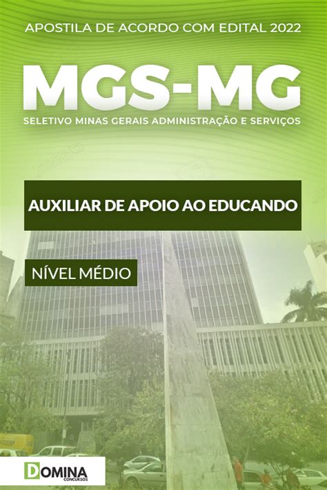 Apostila Concurso Mgs Mg Auxiliar Apoio Educando