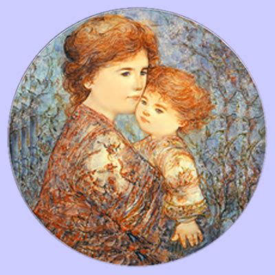 Edna Hibel Art Collectible Plate