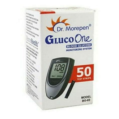 1 1 33 3 Mmol L Dr Morepen BG 03 Gluco One Blood Glucose Monitoring