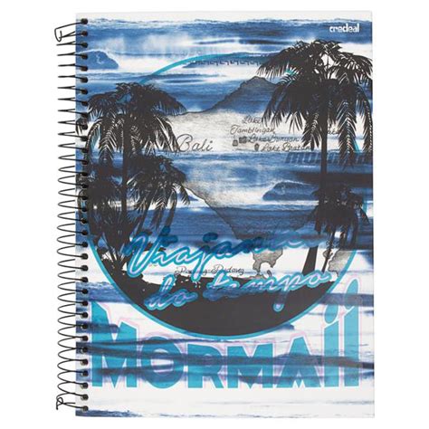 Caderno Capa Dura Universit Rio Espiral Mormaii Credeal Mm X Mm