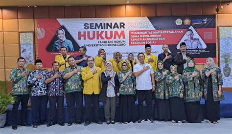 Seminar Hukum UNIGORO Bahas Mafia Tanah Guna Mewujudkan Kepastian