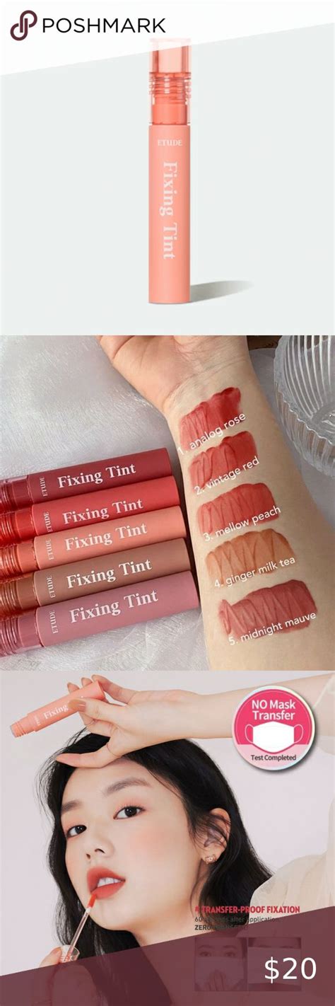 Etude House Fixing Tint In Mellow Peach Etude House Lip Tint Etude