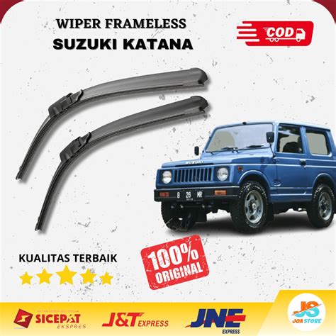 Jual Wiper Frameless Mobil Suzuki Jimny Katana Sapuan Kaca Mobil Model