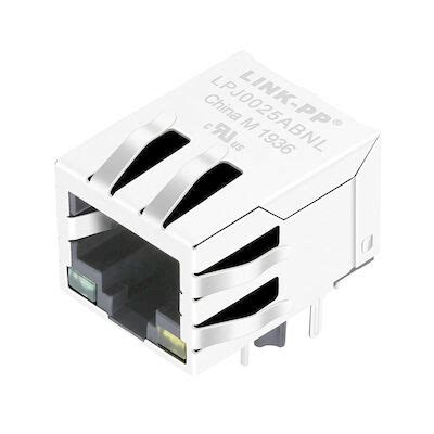 LU1T516 43 LF LPJ0025ABNL SINGLE RJ45 With Resistor Voltage Capacitor