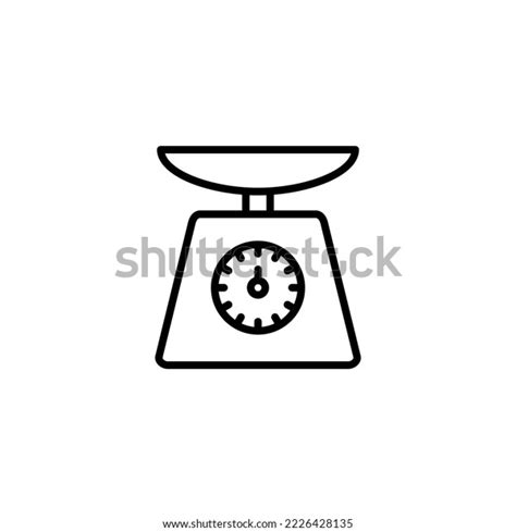 Scales Icon Vector Illustration Weight Scale Stock Vector Royalty Free