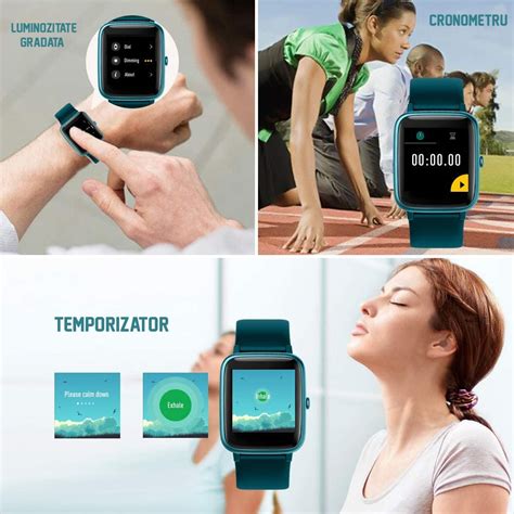 Ceas Smartwatch Si Bratara Fitness In Smartvibe L Notificari