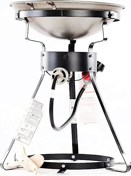 King Kooker 24wc Heavy Duty 24 Portable Propane Outdoor Cooker With 18 Steel Wok