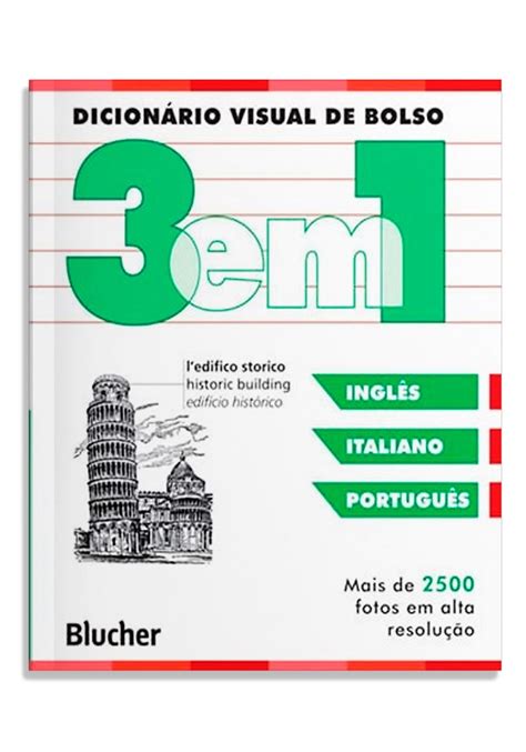 Dicionário visual de bolso 3 em 1 italiano inglês português