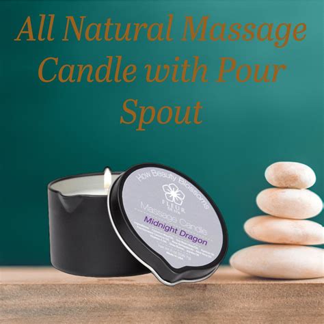 Massage Candle That Melts Into Warm Relaxing All Natural Massage Oil With Pour Spout Great