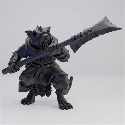 Hot Goblin ラットフォークB ミニチュア ホットゴブリン ハルバード戦士