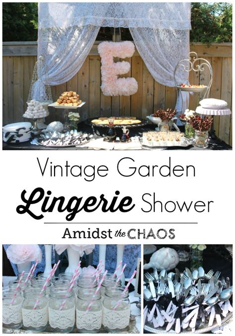 Vintage Garden Lingerie Party Amidst The Chaos