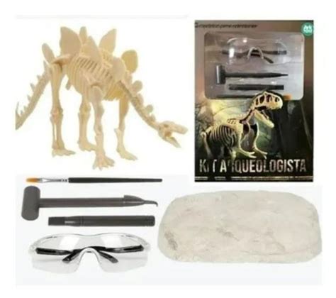 Brinquedo Kit Arqueologia Dinossauro Estegossauro F Ssil Escava O