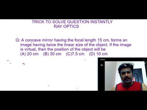 Trick To Solve Question Based On RAY OPTICS Important Questions For