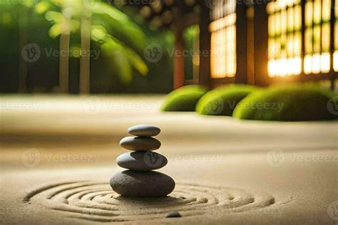 Zen Garden With Stones And Zen Garden Stock Photos And Royalty Free