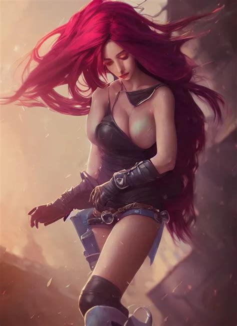 Katarina From League Of Legends Half Body Shot Path Stable Diffusion