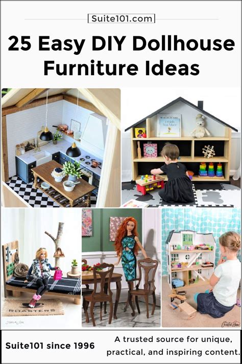 25 DIY Dollhouse Furniture Ideas Out Of Household Items - Suite 101