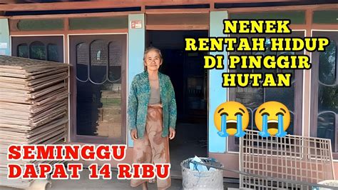 SUNGGUH MEMILUKAN HATI NENEK RENTA HIDUP DI PINGGIR HUTAN DENGAN