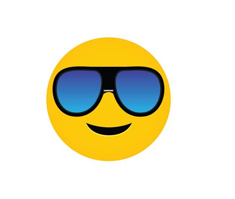 Cuttable Emoji Svg Shades Emoticon Smiley Face W Sunglasses Vector
