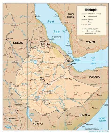 Ethiopia Political Map Images