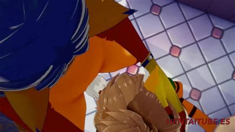 Furry Yiff Hentai Tigress Gives A Fox A Blowjob In The Bathroom Tnaflix