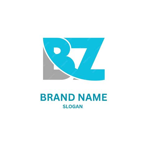 Premium Vector | Bz830 letter bz logo design