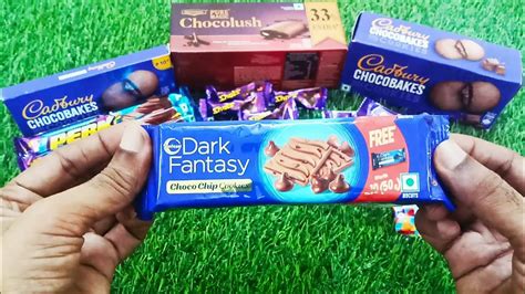 Lots Of Candies 🍫🍪🍭🍫🍭🍪 Cadbury Chocolate And Sunfeast Dark Fantasy Choco Chip Cookies No Bgm