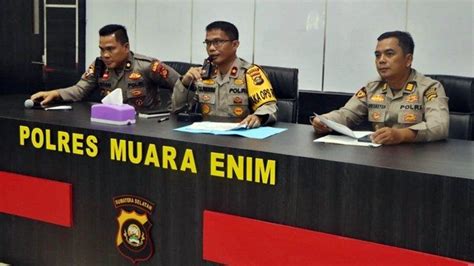 Jelang Pemilu Polres Muara Enim Gelar Tactical Wall Game