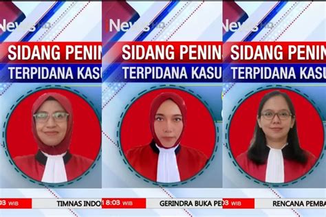 Tiga Srikandi Ini Ditunjuk Jadi Hakim Di Sidang PK Saka Tatal Kasus