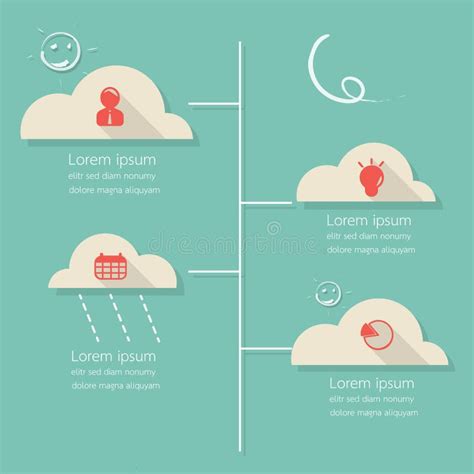 Cloud Weather Infographic Stock Vector Illustration Of Graph 68052670