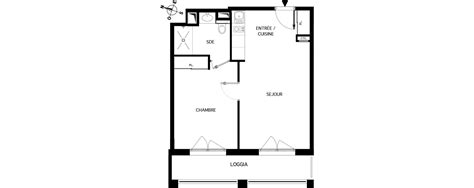 Plan Appartement T2 De 43 00 M² Neuf Résidence « Les Girandières De La