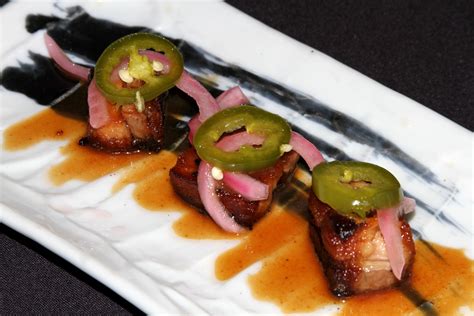 Apple Braised Pork Belly With Pickled Jalapeno And Spicy Sweet Miso