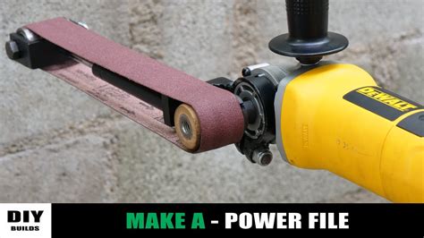 Angle Grinder HACK Make A Simple Power File Angle Grinder Belt