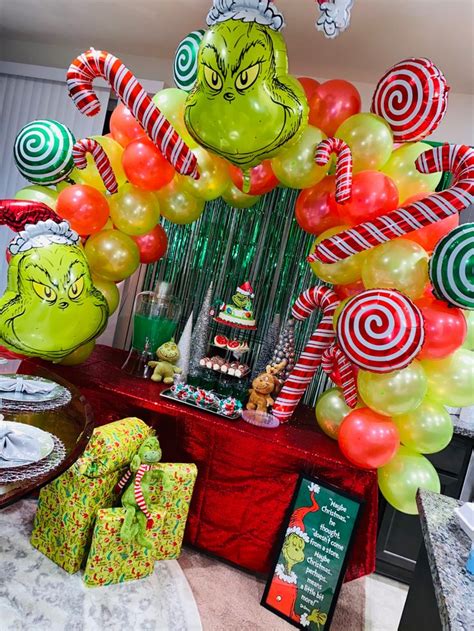 The Grinch Birthday Christmas Birthday Party Grinch Christmas