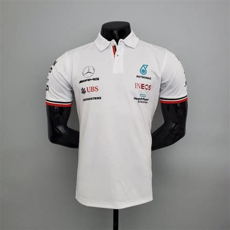 Camiseta F1 Mercedes Benz Team Petronas Blanca 2022