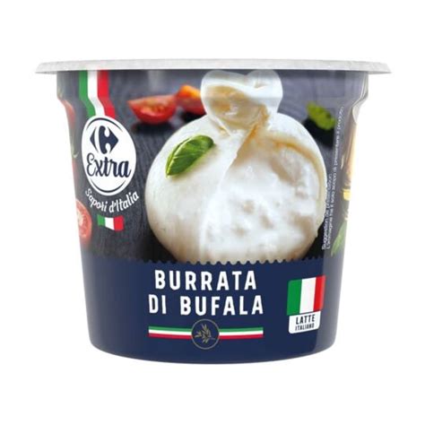 Fromage Burrata di Bufala CARREFOUR EXTRA le pot de 125g net égoutté